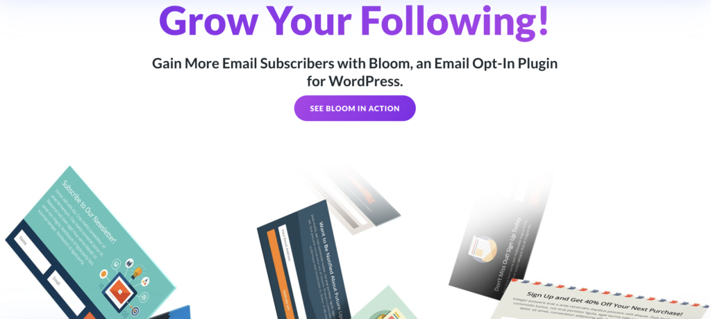 Divi email opt-in plugin