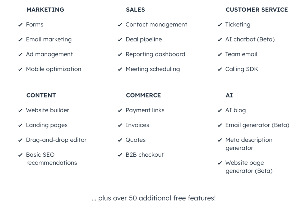 HubSpot's free tools