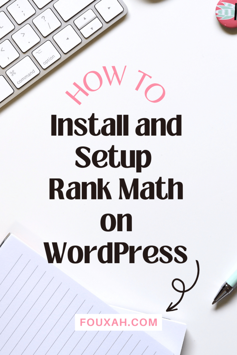 Rank Math seo setup