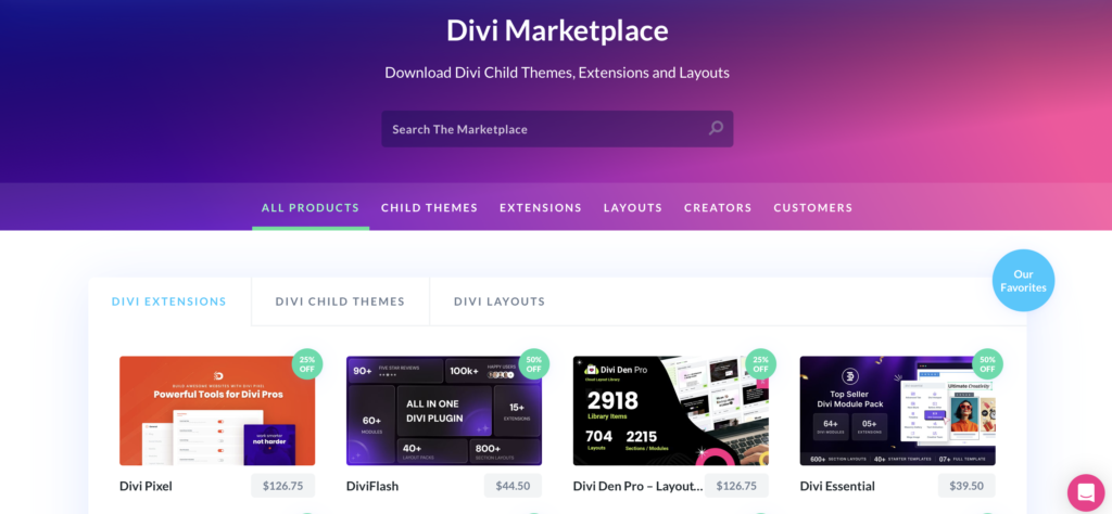 Divi Marketplace
